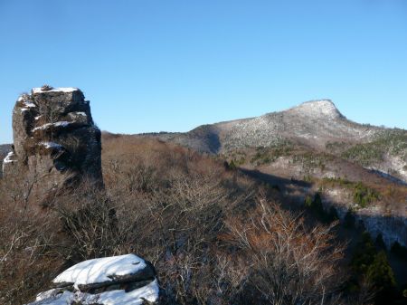 クロソン岩と山頂