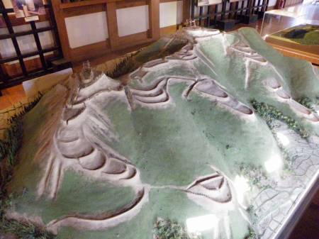 山城跡の模型